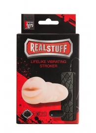 Мастурбатор-ротик с вибрацией REALSTUFF VIBRATING MASTURBATOR MOUTH - Dream Toys - в Рязани купить с доставкой