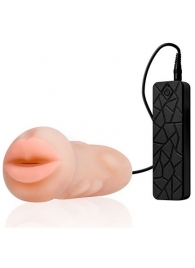 Мастурбатор-ротик с вибрацией REALSTUFF VIBRATING MASTURBATOR MOUTH - Dream Toys - в Рязани купить с доставкой