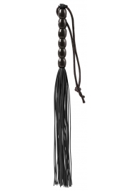 Чёрная мини-плеть из резины Rubber Mini Whip - 22 см. - Blush Novelties - купить с доставкой в Рязани