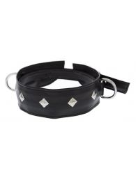 Полиуретановый ошейник с пуклями и D-кольцами Collar with Studs - Blush Novelties - купить с доставкой в Рязани