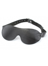 Маска на глаза из гладкой кожи - БДСМ Арсенал - купить с доставкой в Рязани