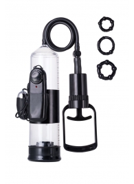 Вакуумная помпа A-toys с вибропулей и эрекционными кольцами - A-toys - в Рязани купить с доставкой