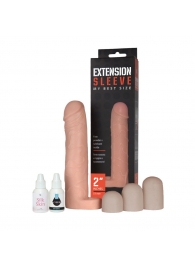 Насадка-удлинитель Extension sleeve с подхватом мошонки - 19 см. - Sitabella - в Рязани купить с доставкой