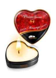 Массажная свеча с ароматом кокоса Bougie Massage Candle - 35 мл. - Plaisir Secret - купить с доставкой в Рязани
