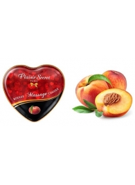 Массажная свеча с ароматом персика Bougie Massage Candle - 35 мл. - Plaisir Secret - купить с доставкой в Рязани