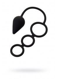 Тройное эрекционное кольцо с анальным хвостом Drop M-size - Erotist Adult Toys - в Рязани купить с доставкой