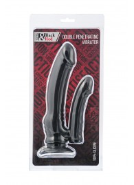Чёрный вибратор для двойного проникновения - 19,5 см. - ToyFa