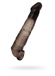 Чёрная насадка на пенис - 22,5 см. - ToyFa - в Рязани купить с доставкой