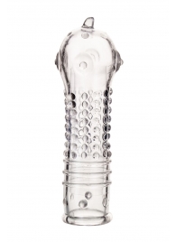 Прозрачная закрытая насадка на пенис TOYFA A-Toys - 14,7 см. - A-toys - в Рязани купить с доставкой