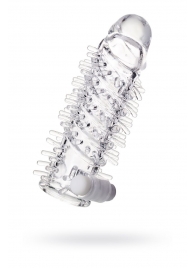 Насадка на пенис TOYFA A-Toys с вибропулей и шипами - 13,4 см. - A-toys - в Рязани купить с доставкой