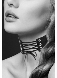 Оригинальный ошейник-чокер со шнуровкой - Bijoux Pour Toi - купить с доставкой в Рязани