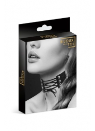 Оригинальный ошейник-чокер со шнуровкой - Bijoux Pour Toi - купить с доставкой в Рязани