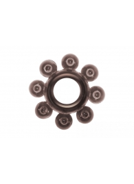 Чёрное эрекционное кольцо Rings Bubbles - Lola Games - в Рязани купить с доставкой