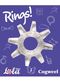 Прозрачное эрекционное кольцо Rings Cogweel - Lola Games - в Рязани купить с доставкой