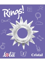 Прозрачное эрекционное кольцо Rings Cristal - Lola Games - в Рязани купить с доставкой