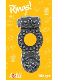 Чёрное эрекционное кольцо Rings Ringer - Lola Games - в Рязани купить с доставкой