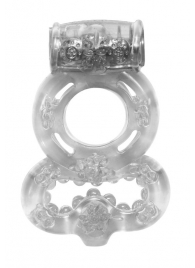 Прозрачное эрекционное кольцо Rings Treadle с подхватом - Lola Games - в Рязани купить с доставкой