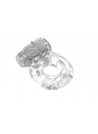 Прозрачное эрекционное кольцо с вибрацией Rings Axle-pin - Lola Games - в Рязани купить с доставкой