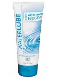 Лубрикант на основе чистой родниковой воды WaterLube - 100 мл. - HOT - купить с доставкой в Рязани