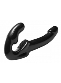 Чёрный безремневой страпон Revolver - XR Brands - купить с доставкой в Рязани