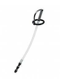 Силиконовый уретральный плаг со сменными фиксирующими кольцами Metal - ToyFa - купить с доставкой в Рязани