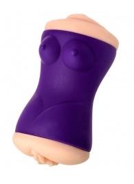 Двухсторонний мастурбатор JOS YARA в фиолетовой колбе - JOS - в Рязани купить с доставкой