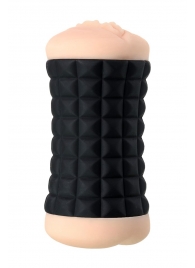 Двухсторонний мастурбатор JOS JANICE в черном цилиндре - JOS - в Рязани купить с доставкой