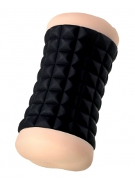 Двухсторонний мастурбатор JOS JANICE в черном цилиндре - JOS - в Рязани купить с доставкой