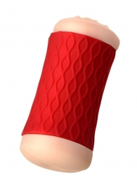 Двухсторонний мастурбатор JOS  NADIN в красном цилиндре - JOS - в Рязани купить с доставкой