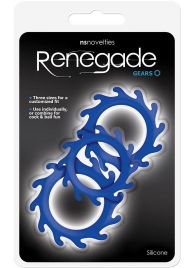 Набор из 3 синих эрекционных колец Renegade Gears - NS Novelties - в Рязани купить с доставкой