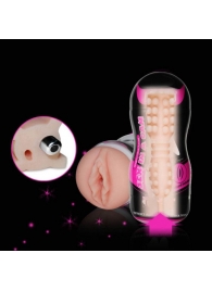 Мастурбатор-вагина Sex In A Can Vibra Vagina Tunnel - Lovetoy - в Рязани купить с доставкой