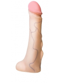 Реалистичная насадка с мошонкой REAL Standard - 18 см. - LOVETOY (А-Полимер) - купить с доставкой в Рязани
