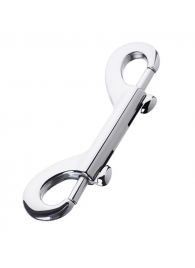 Серебристый двухсторонний карабин TOYFA Metal - ToyFa - купить с доставкой в Рязани