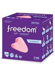 Женские гигиенические тампоны без веревочки FREEDOM normal - 3 шт. - Freedom - купить с доставкой в Рязани