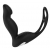 Черный вибромассажер простаты P-PLEASER W ERECTION ENHANCE - Dream Toys - в Рязани купить с доставкой