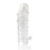 Закрытая прозрачная рельефная насадка Crystal sleeve - 13 см. - Erowoman-Eroman - в Рязани купить с доставкой