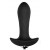 Черный анальный вибромассажер с круглым кончиком - Sex Expert