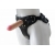 Черный пояс-трусики с двумя насадками Soft-Dolli - 16,5 и 10,5 см. - LOVETOY (А-Полимер) - купить с доставкой в Рязани