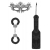 Черный игровой набор Introductory Bondage Kit №4 - Shots Media BV - купить с доставкой в Рязани