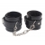 Черные оковы на ноги Obey Me Leather Ankle Cuffs - Chisa - купить с доставкой в Рязани