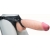 Телесный реалистичный фаллоимитатор на черных трусиках Real Big Strap-On - 34,5 см. - LOVETOY (А-Полимер) - купить с доставкой в Рязани