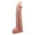Телесная реалистичная насадка-удлинитель на пенис - 21 см. - Baile - в Рязани купить с доставкой