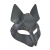Серая маска Wolf с клепками - Sitabella - купить с доставкой в Рязани