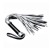 Серебристая плетка Struggle My Flogger с черной ручкой - 45 см. - Lovetoy - купить с доставкой в Рязани