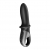 Черный анальный вибратор Hot Passion с функцией нагрева - Satisfyer - в Рязани купить с доставкой