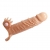 Телесная удлиняющая вибронасадка Penis Sleeve Connor - 17 см. - Baile - в Рязани купить с доставкой