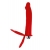 Красная насадка на пенис для двойного проникновения - 19 см. - ToyFa - купить с доставкой в Рязани