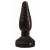 Чёрный анальный плаг с ребристой поверхностью - 14 см. - LOVETOY (А-Полимер)