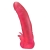 Розовая насадка для страпона с клиторальными лепестками - 18,5 см. - LOVETOY (А-Полимер) - купить с доставкой в Рязани