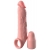 Телесная насадка-удлинитель 2 Inch Silicone X-tension with Strap - 20,3 см. - Pipedream - в Рязани купить с доставкой